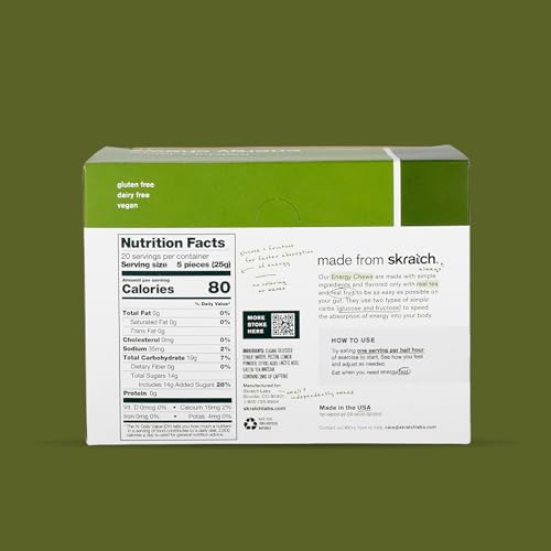 Skratch Labs Energy Chews on hand during a run for portable endurance fueling