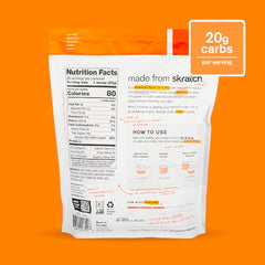 Skratch Labs Hydration Orange powder dispensed into water for fast hydration during workouts.
