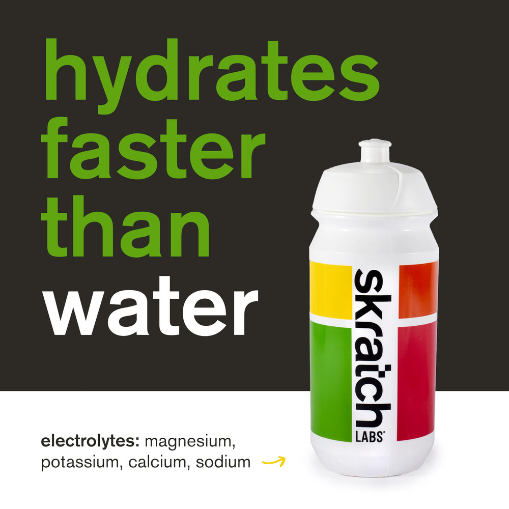 Skratch Labs hydration scoop with measuring spoon for precise portions.