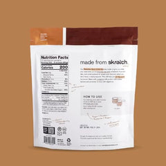Skratch Labs recovery drink chocolate label close-up shows gluten-free and kosher quality.