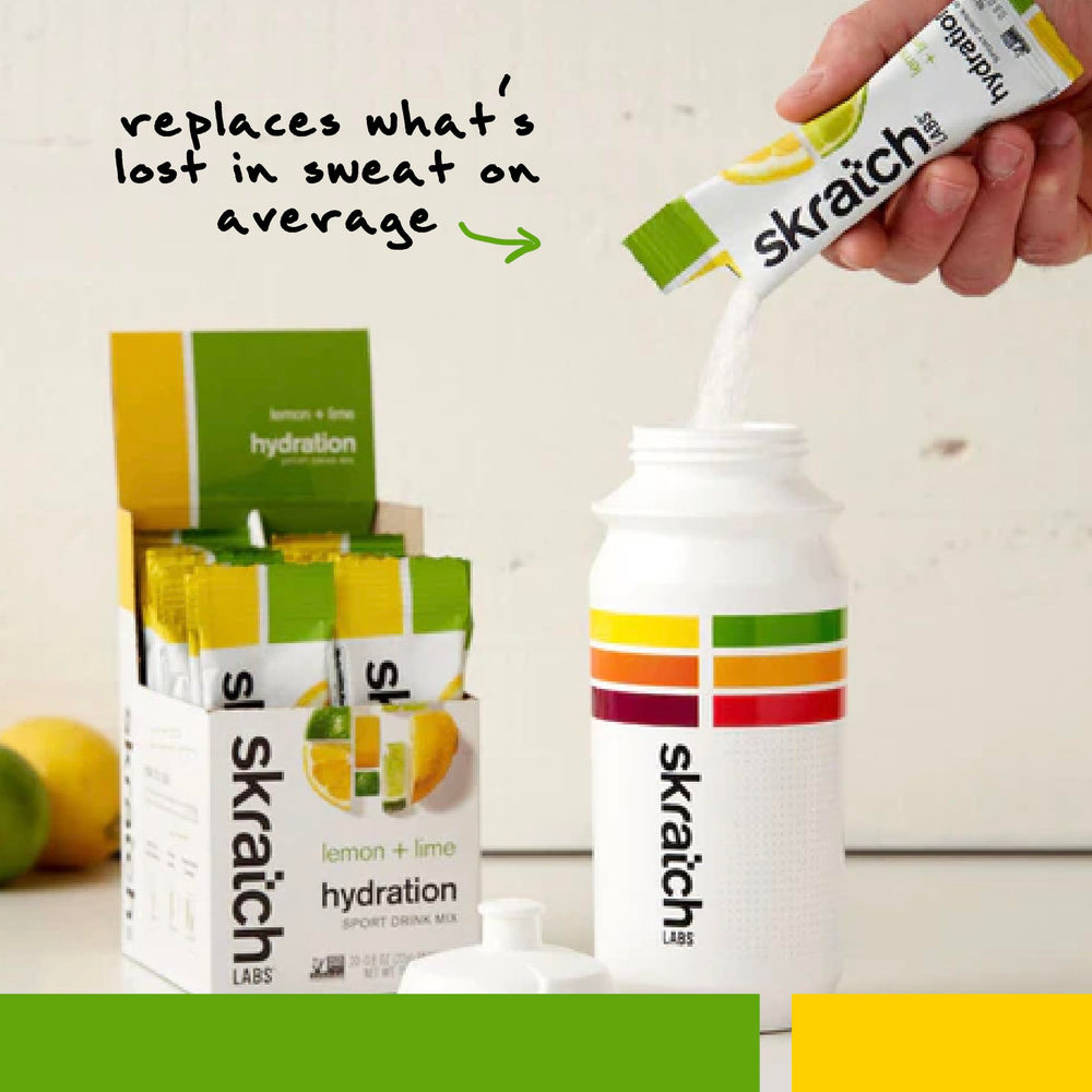 Travel-ready hydration packets tucked in a gym bag for travel.