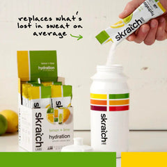 Travel-ready hydration packets tucked in a gym bag for travel.