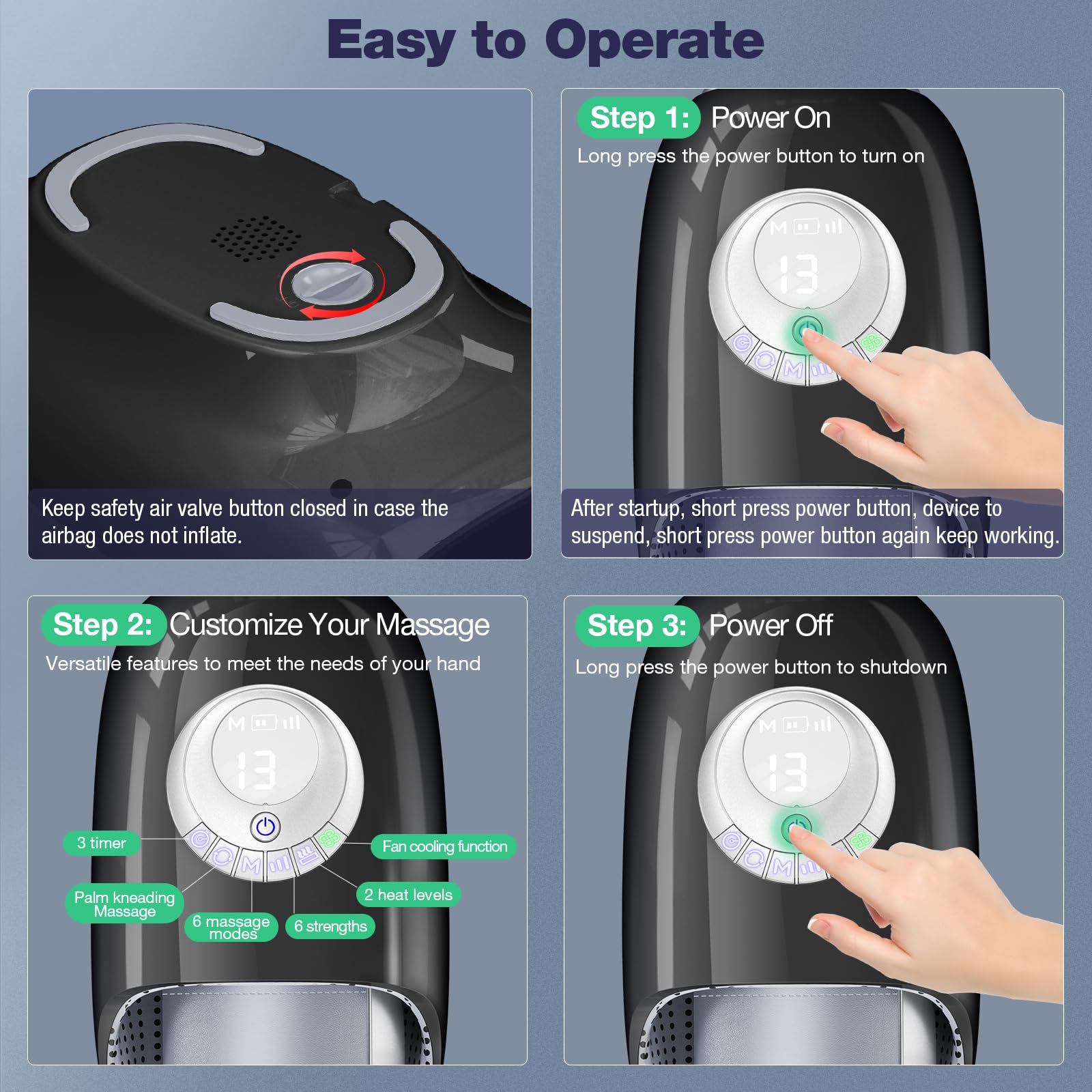 SKRFORM Hand Massager ergonomic gift for mom, dad, or colleagues.