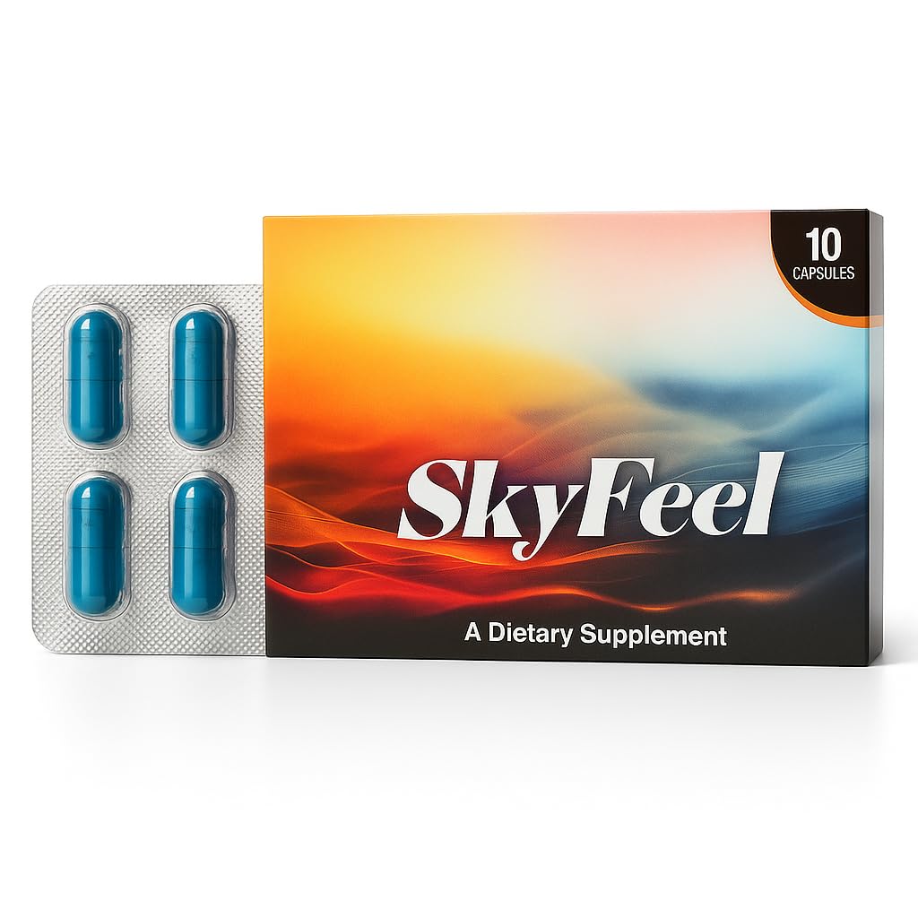 SkyFeel daily energy supplement bottle for active lifestyles and workouts