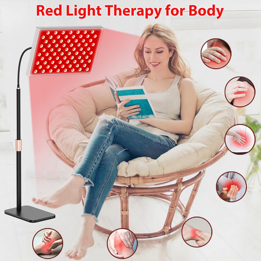 Skylaxy adjustable stand demonstrates flexible positioning for full-body or facial use