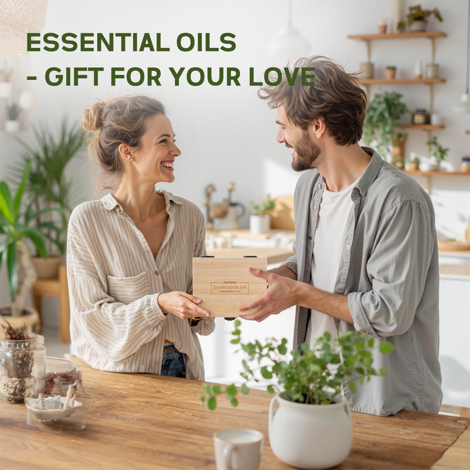 Slashome eucalyptus diffuser oil bottle provides refreshing, clear aroma.