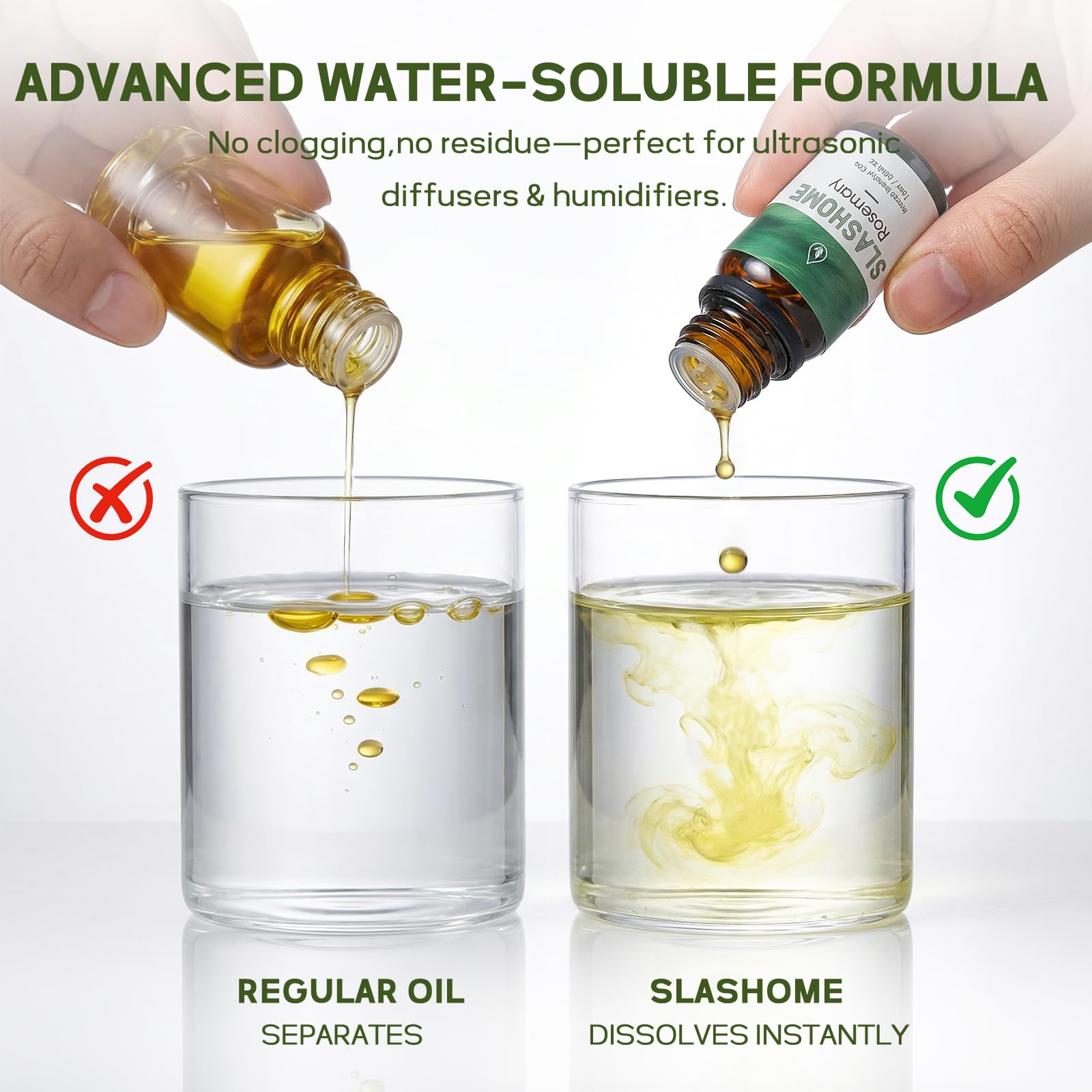 Slashome tea tree diffuser oil bottle promotes fresh, clean air in rooms.