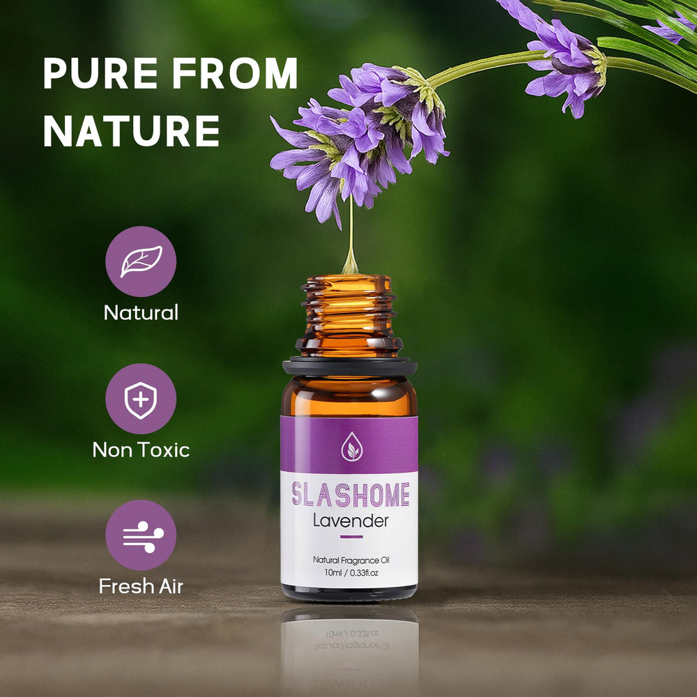 Slashome vanilla diffuser oil bottle adds warm, comforting sweetness.