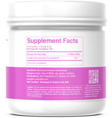 SLC Essentials Creatine Monohydrate powder dissolves smoothly in water.