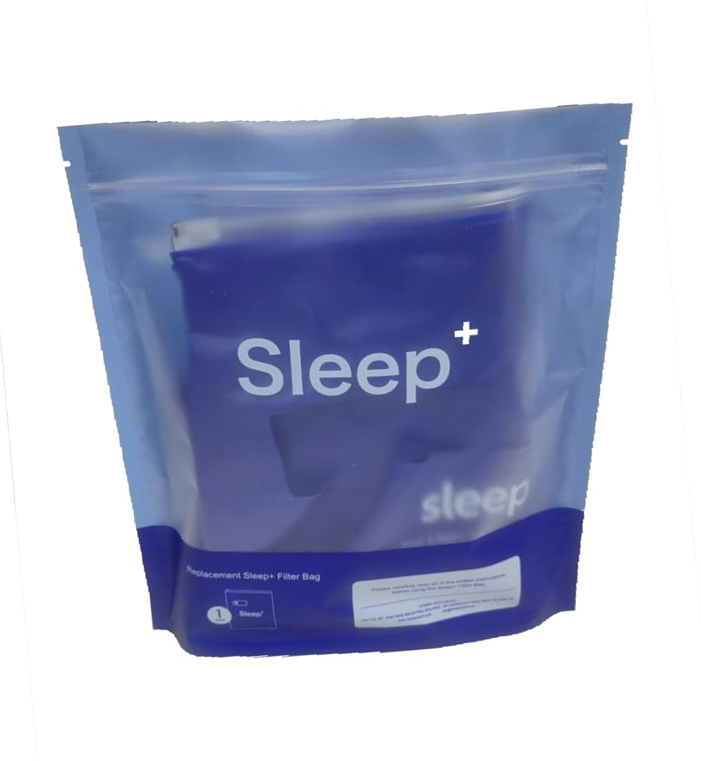 Sleep8 sanitizing replacement bag back view, supports easy replacement and consistent sanitization