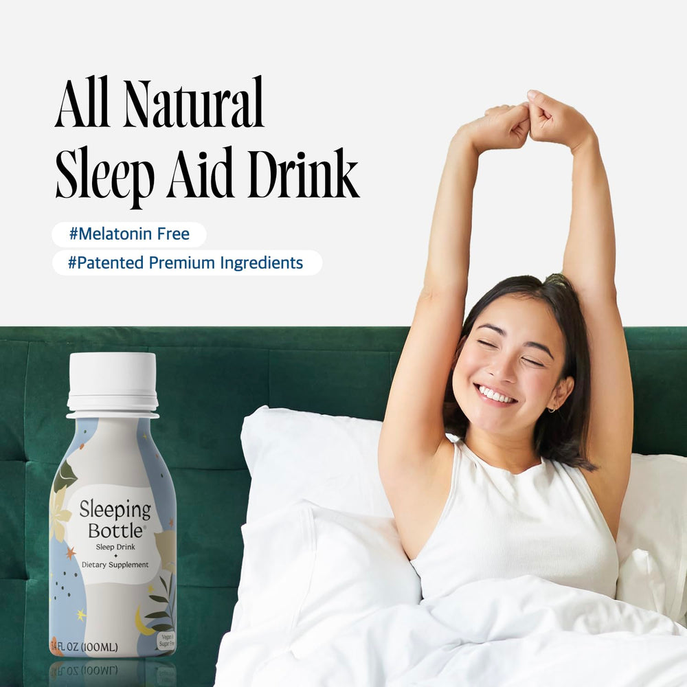 Sleeping Bottle pack of ten on table highlights convenient multi-pack value.