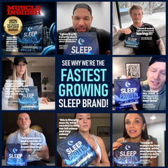 SleepProtein Nighttime setup suggests refreshed mornings after restful sleep.