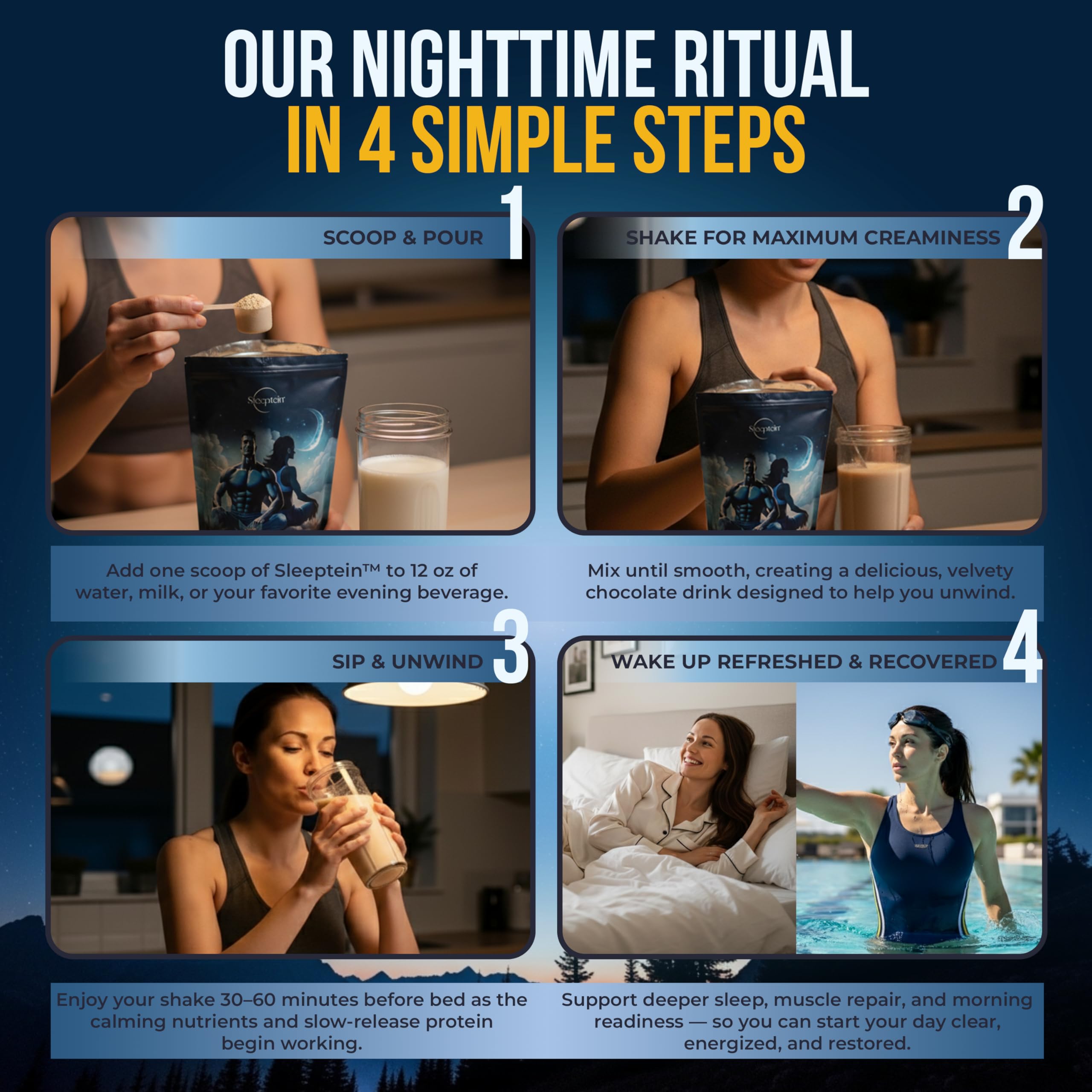 Sleeptein melatonin and L-Theanine balance for calmer nights