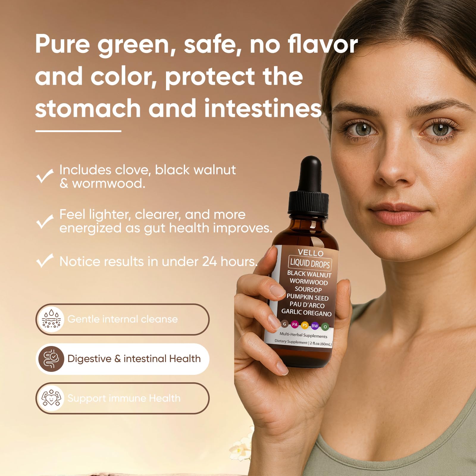 Slifthistle Vello ingredients close-up highlighting natural plant extracts.
