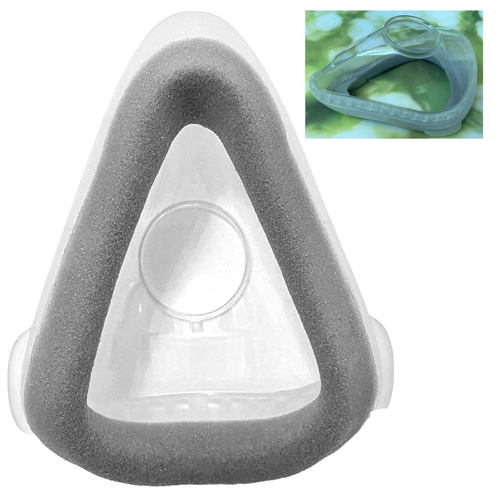 SLMEN Air-Touch F20 cushion large front view showing plush memory foam seal for comfort