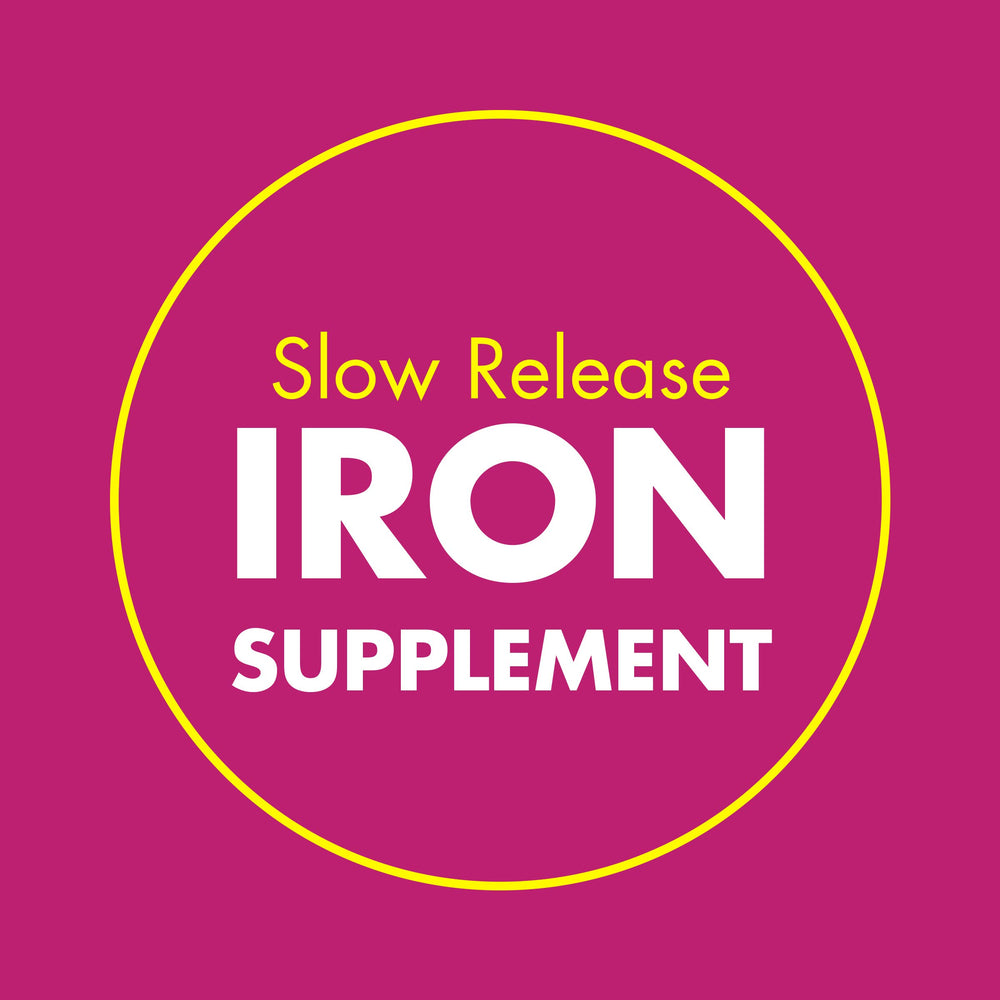 Slow Fe 30-count pack presentation for convenient ongoing supply.