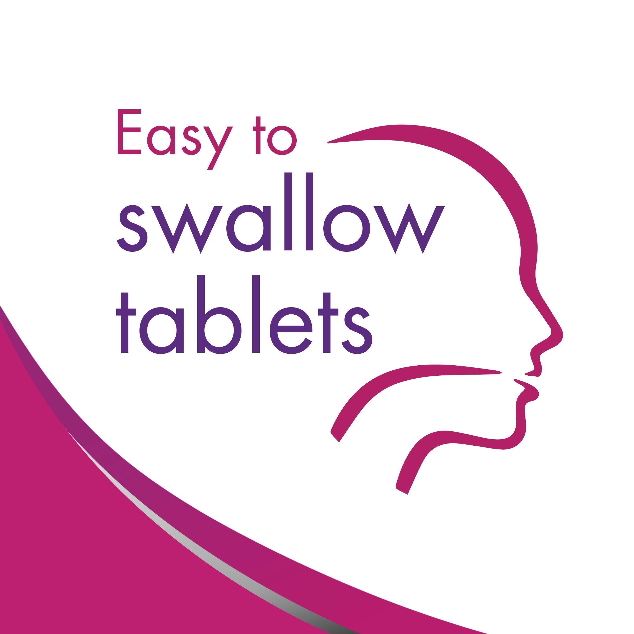 Tablets from the Slow Fe bottle are easy to swallow for daily use.