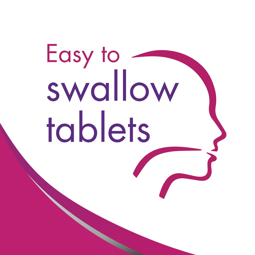 Tablets from the Slow Fe bottle are easy to swallow for daily use.