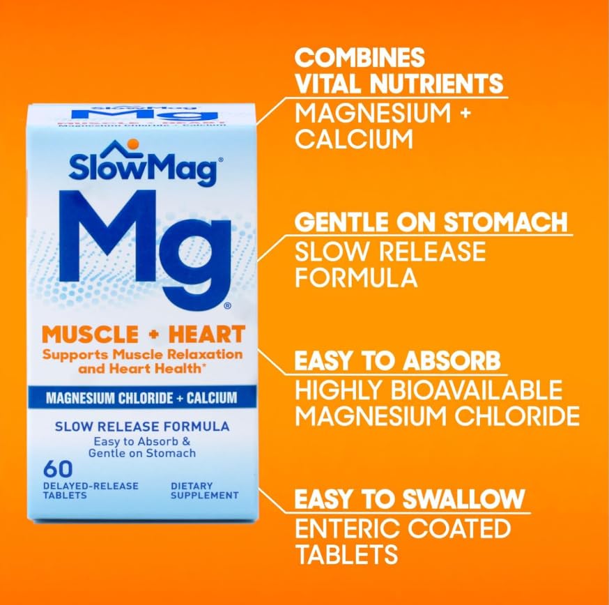 Slow-Mag unflavored tablets with no artificial flavors or colors.