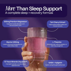 Close-up on Slumber Night Lytes magnesium complex with 460 mg detail