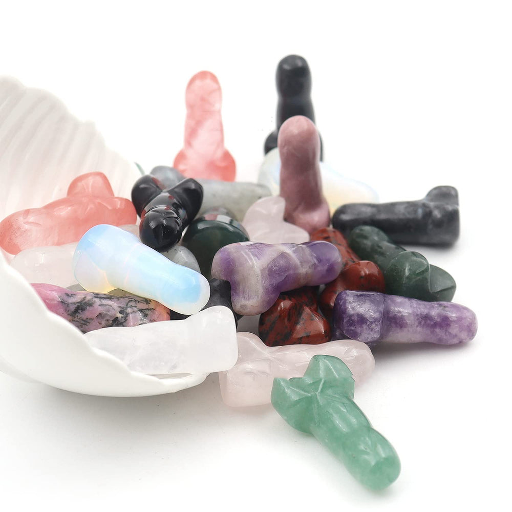 SLWIOYO protein penis-shape crystal decor adds quirky charm for mindful moments.