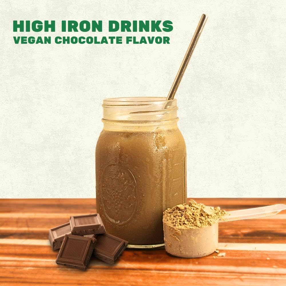 Ingredient label of Smart Eats Iron Powder highlighting vitamins and iron