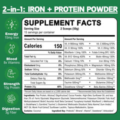 Water being stirred with Smart Eats Iron Powder for a nutrient boost