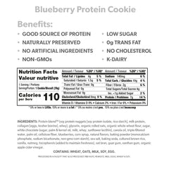 Unwrapped blueberry cookie reveals texture and aroma hint.