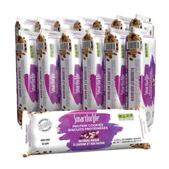 Smart for Life oatmeal raisin protein cookies packaging for on-the-go hunger control.