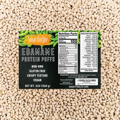 Smart for Life soy protein puffs bag showing on-the-go high-protein snack.