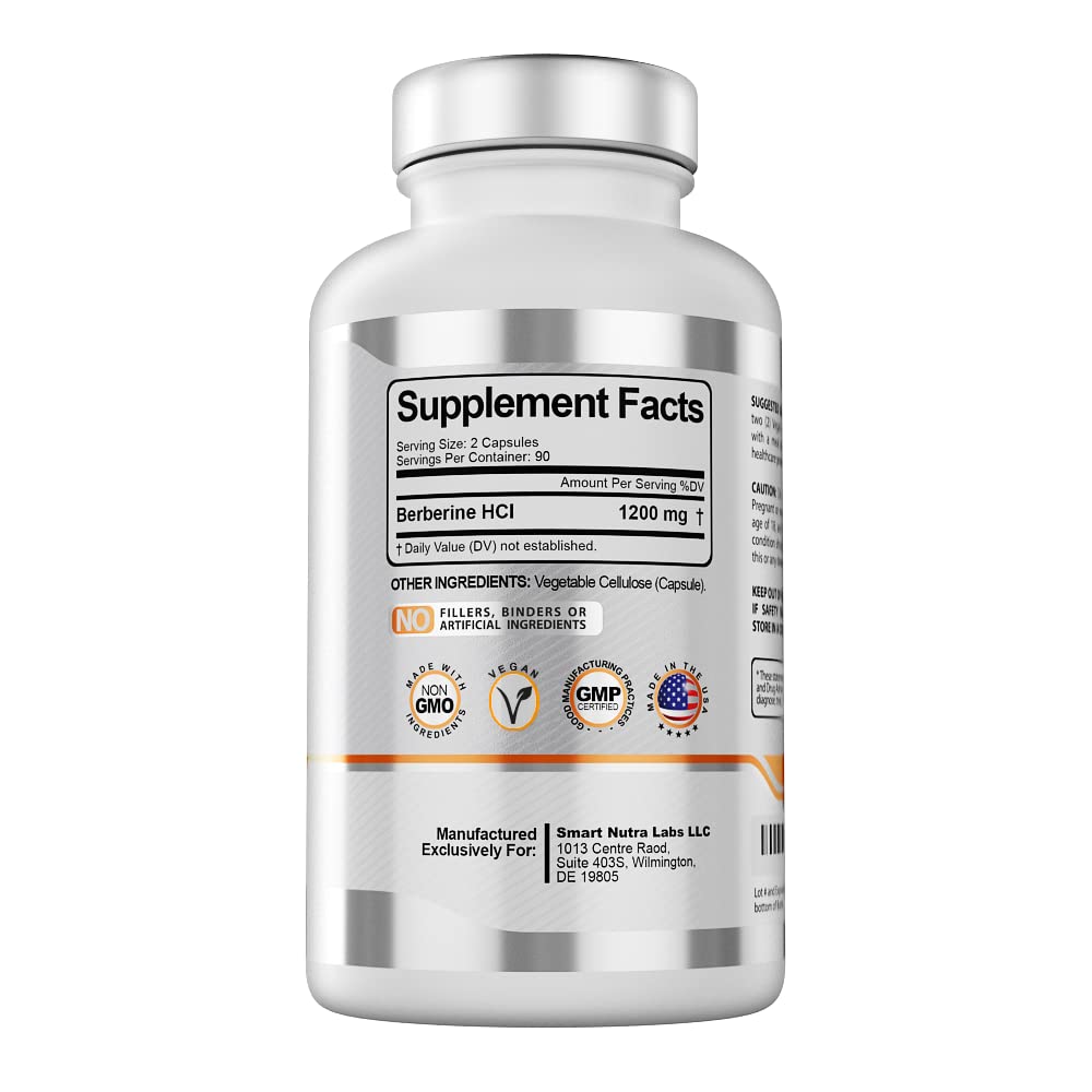 Smart Nutra Labs label highlights 1200mg per serving and potency.