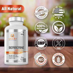 Smart Nutra Labs vegan capsules packaging suggests allergen-free daily use.