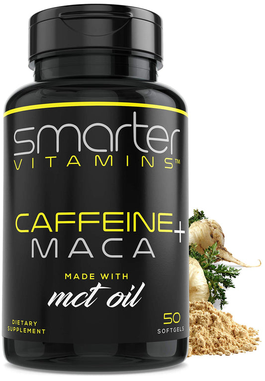 SmarterVitamins Smarter Energy Pills bottle on a desk for steady daytime energy