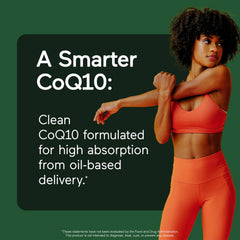 SMARTERNUTRITION CoQ10 ingredient panel and olive oil reference