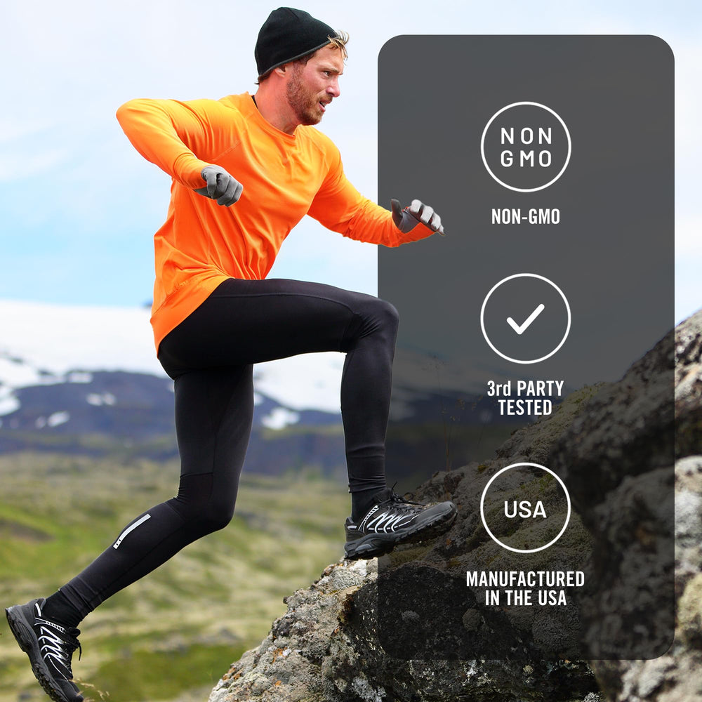 Pour of SMARTERNUTRITION CoQ10 softgels for easy daily dosage