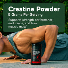 SMARTERNUTRITION Creatine Monohydrate Powder scoop showing 5 g serving