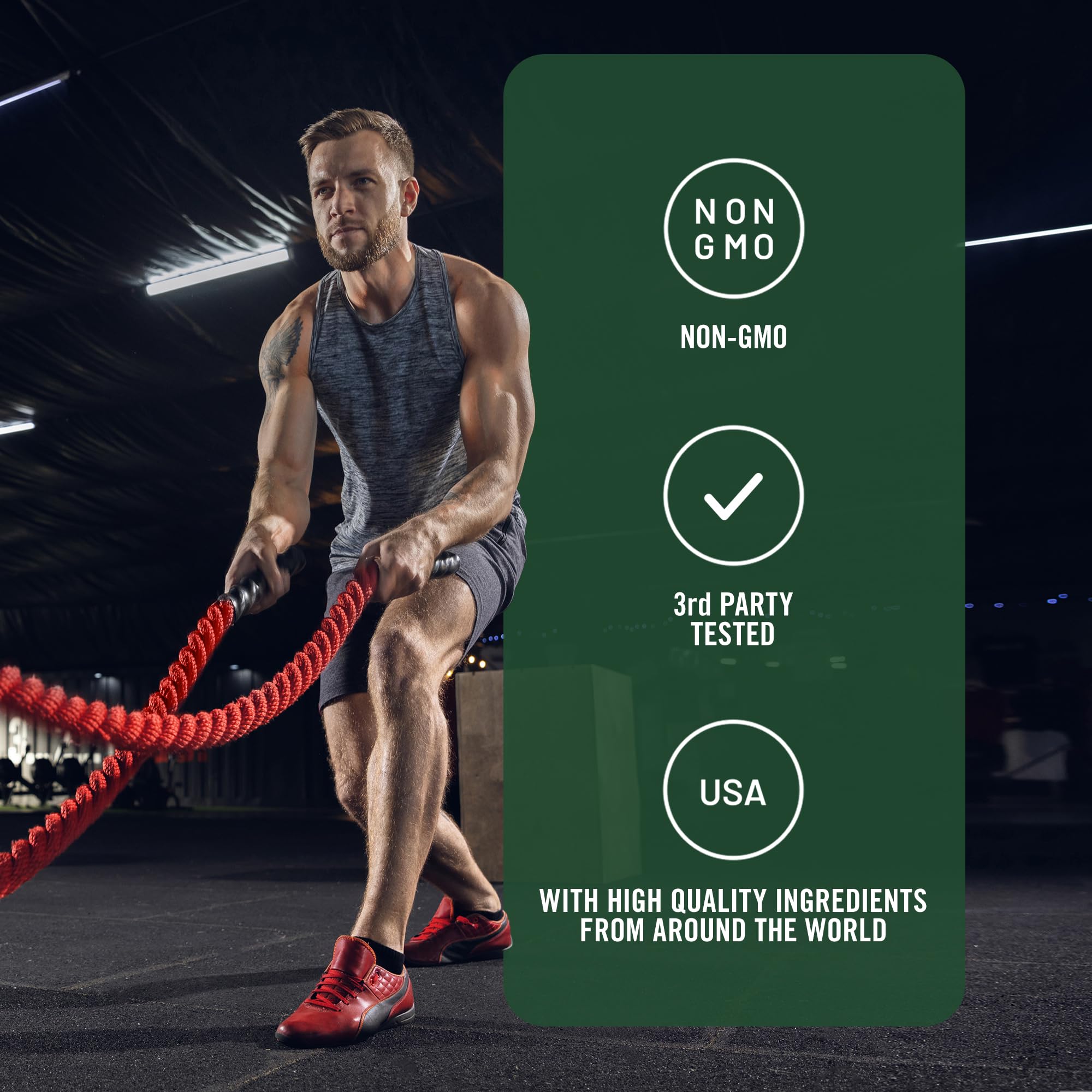 SMARTERNUTRITION Creatine Monohydrate Powder shaker shown for post-workout mix