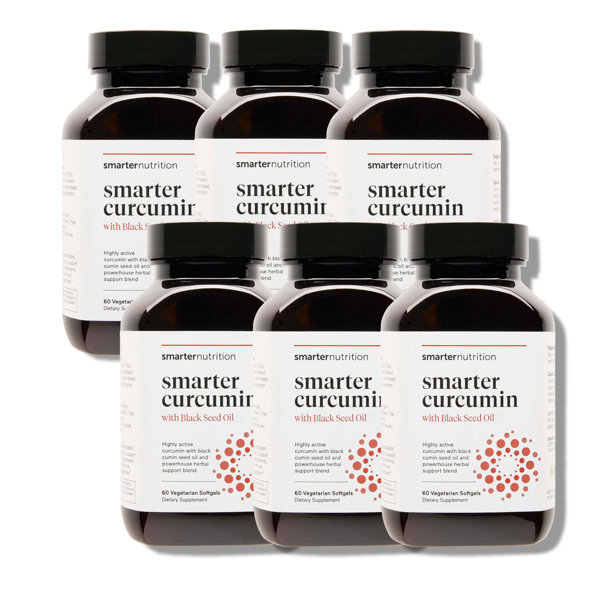 The SMARTERNUTRITION Curcumin Softgels bottle supports everyday wellness with a high-absorption formula.
