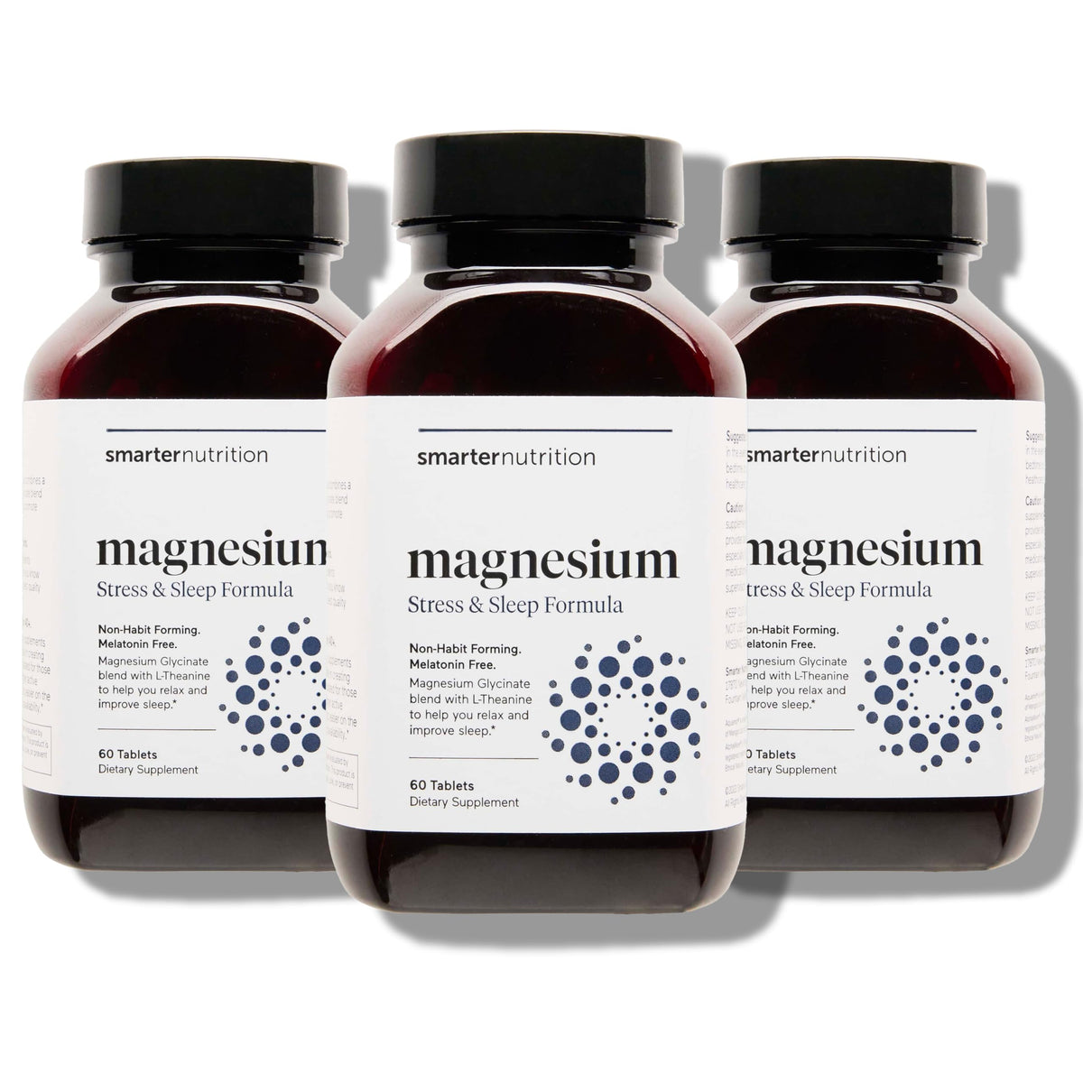 Smarter Nutrition Smarter Magnesium Complex bottle on shelf for daily sleep support