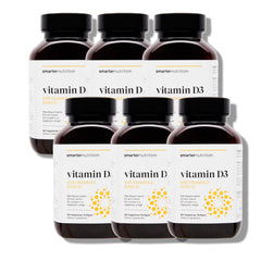SMARTERNUTRITION vegan D3 K2 bottle front promotes immune and bone wellness