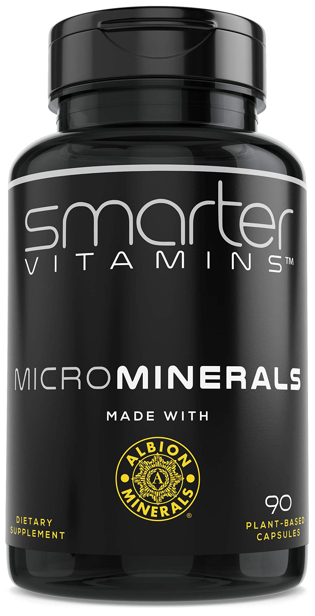 SmarterVitamins zinc glycinate bottle highlights high-absorption mineral support