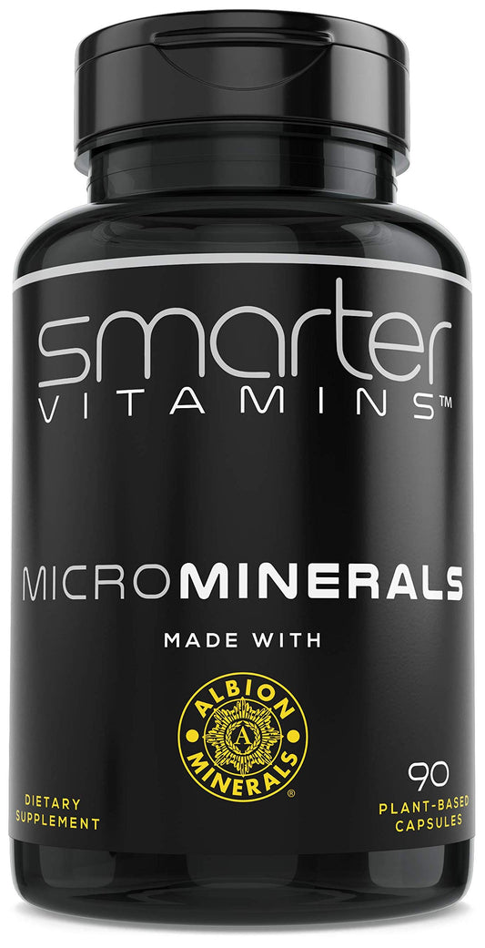 SmarterVitamins zinc glycinate bottle highlights high-absorption mineral support