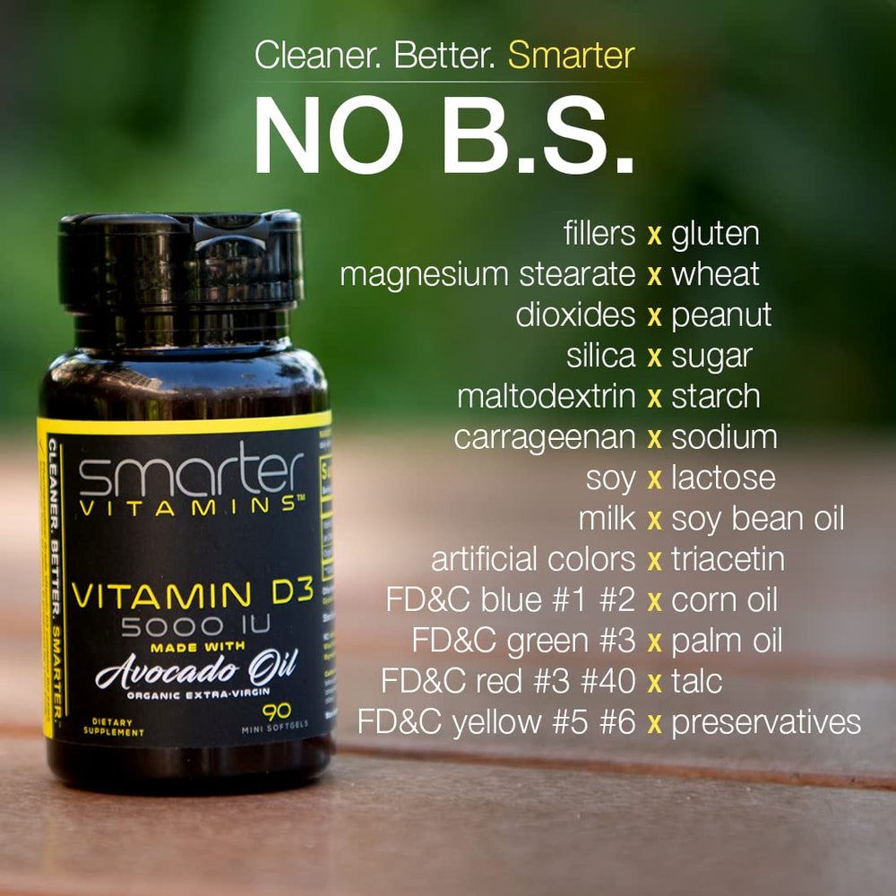 SmarterVitamins D3 3-pack front view highlighting bundle value for daily use.