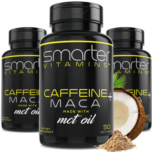 SmarterVitamins Energy Pills three-bottle set for sustained daily energy