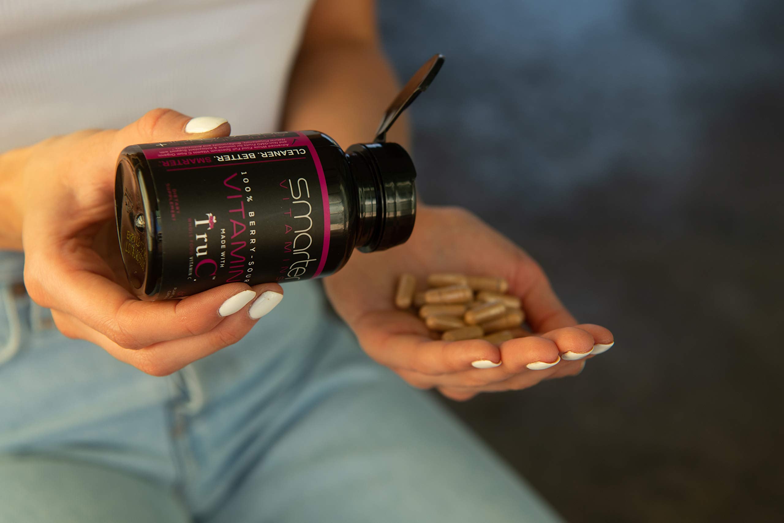 SmarterVitamins No fillers dairy gluten-free capsules: clean vegan-friendly capsules.