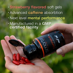 SmarterVitamins softgels closeup shows smooth absorption potential.