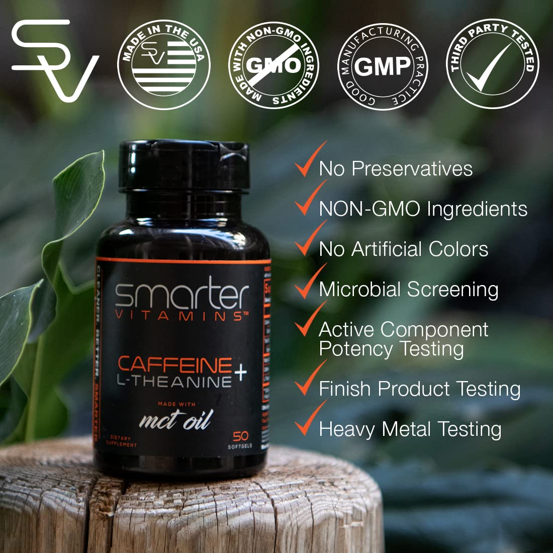 SmarterVitamins softgels in hand for easy swallowing