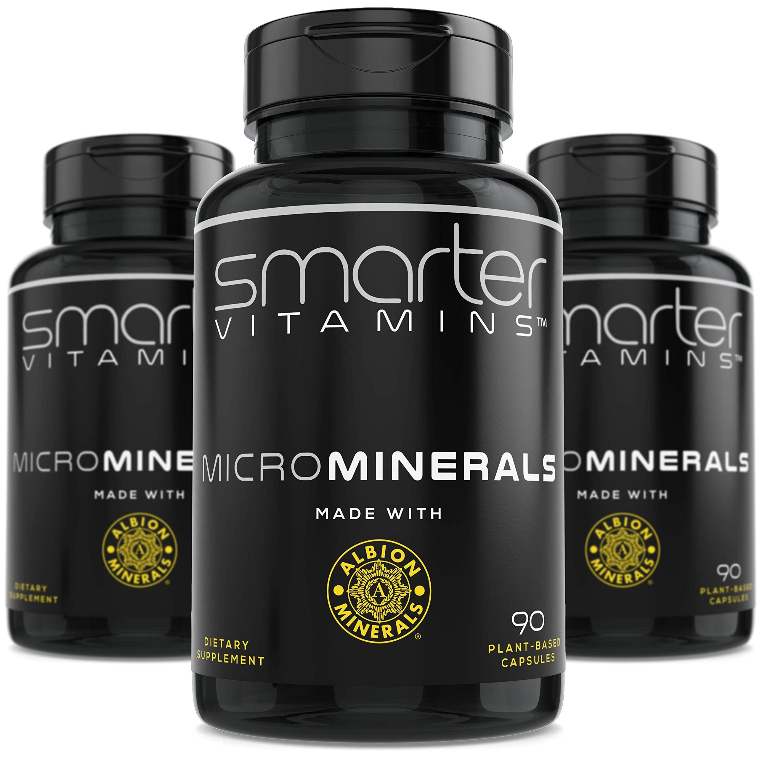 SmarterVitamins zinc glycinate Albion bottle pour for easy daily mineral intake