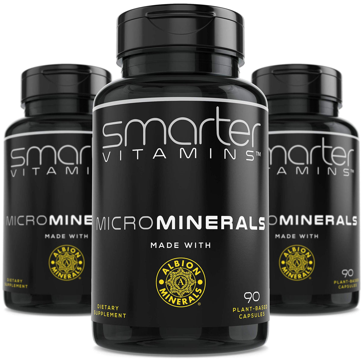 SmarterVitamins zinc glycinate Albion bottle pour for easy daily mineral intake