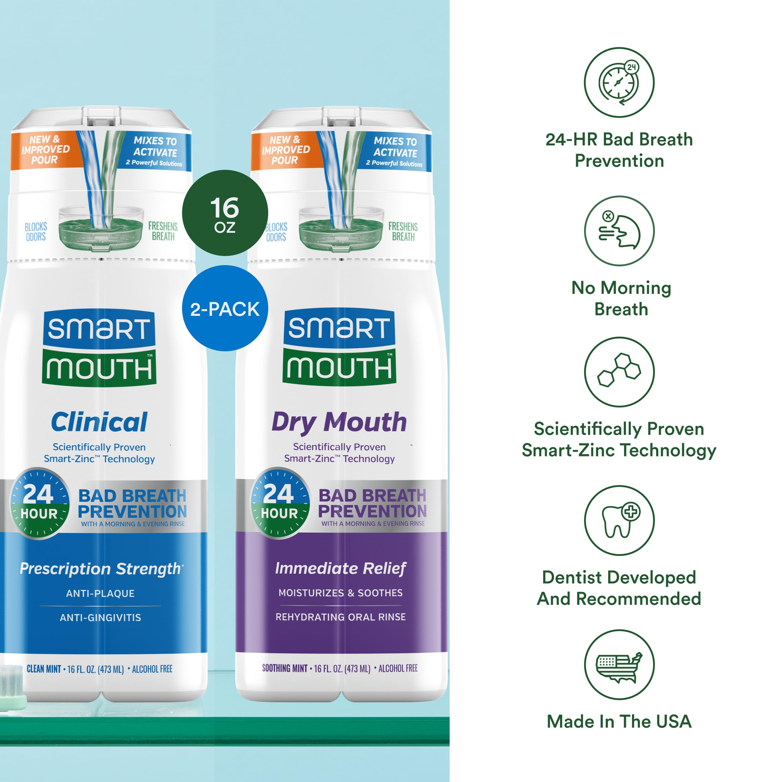 SmartMouth bundle gift box showcasing two mouthwash bottles